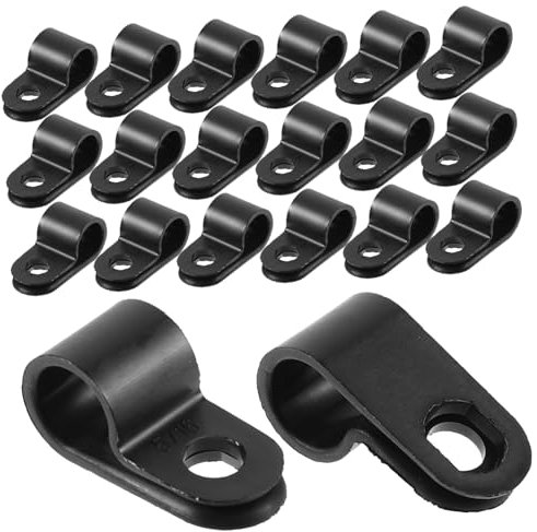 Garneck 100stücke Kabelclip Für Lichtschlauch Drahtklemme Ersatz R-form Kabelclips Kabel-draht-clips Für Telefonkabel Schnurclips Für Kabelmanagement