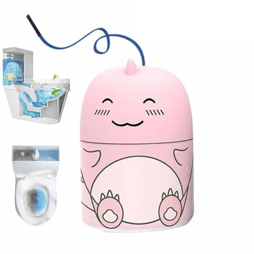 CrazyToilet Magic WC-Reinigungsflasche, niedliche Dinosaurier-Form, WC-Schüssel-Reinigungsflasche, Badezimmer-Toiletten-Tankreiniger mit Ozean-, Jasmin- und Pfirsichduft, CrazyToilet