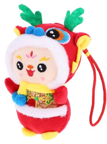 SOPOTUTU Peluche Dragon Chinois Décoratif Nouvel an Mascotte Dragon Tissu Doux pour Famille