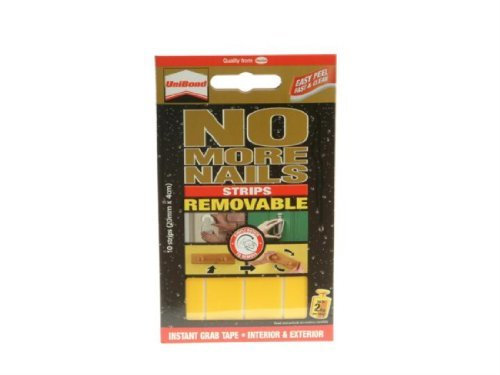 Unibond No More Nails Removable Translucent Strips Ref 781739 - Pack 10