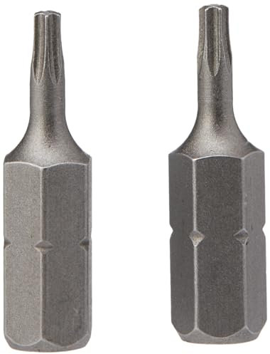 Bosch 2609255931 25mm Torx Screwdriver Bit in Standard Quality T8 (2 Pieces)