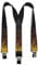 Olata Heavy Duty Hosenträger mit Feuermuster – 4 cm. Y-Form