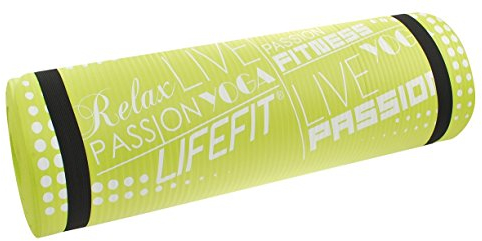 LIFEFIT Yoga-Matte EXLUZIV, 100x60x1cm, Hellgrün