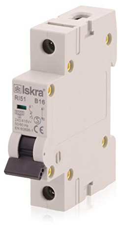 intratec 100% Shopping Leitungsschutzschalter MCB Eco-Line, 16A, Typ B, 1-polig, 230/400V, bieten effektiven Schutz, 1 Stück