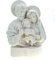 Kremers Schatzkiste Alabaster Deko Figur Jesus mit Maria und Jesus 15 cm Skulptur weiß heilige Familie Kreuz