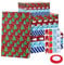 Cabilock 12 Stück Weihnachten Geschenkbox Geschenkboxen mit Deckel groß Geschenkkartons mit Bänder und Aufkleber Geschenkkarton mit Deckel für Weihnachten