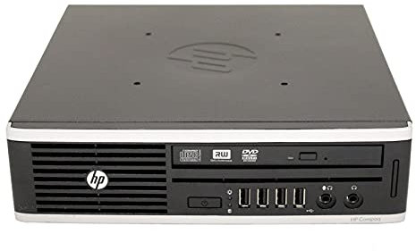 HP Elite 8200 Ultra-Slim Desktop PC USDT - Intel Core i5-2400 3.10 GHz 4-8GB RAM 250-480GB Hard Drive Windows 10 Pro WiFi (8GB RAM, 480GB SSD) (Renewed)