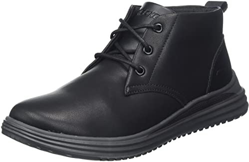 Skechers 204670 Blk, Scarpe da ginnastica Uomo, Pelle Nera, 42 EU