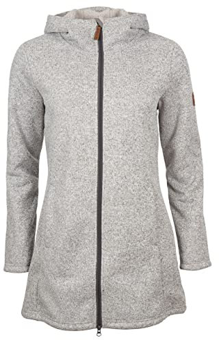 ELKLINE Damen Fleecemantel Morning Dew mit Kapuze | wasserabweisend winddicht wärmend | 2013050, Farbe:khaki-khaki, Größe:40