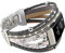 YONWORTH Posh Lederband für Fitbit Charge 4/3, Boho-Armbänder, Schmuck, Mehrlagiges Wickelband, Ersatzarmband für Charge 3SE, Zubehör (Grau-Weiße Blume)