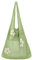 Ovida Häkeltasche Mesh Strandtasche Fairycore Hobo Tasche Fairy Grunge Ästhetische Schultertasche Y2k Geldbörse für Frauen Mädchen, A-grüne Blume, Einheitsgröße