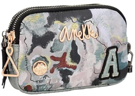 Anekke Damengeldbörse - Mittelgroße Kulturtasche - Federmäppchen aus Kunstleder mit 1 Tragegriff und Reißverschluss - Voice Nature Woods Kollektion - Accessoires und Accessoires für Damen - 18 x 12 x