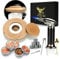 Cocktail Smoker Kit, Whisky Steine, Flambierbrenner, Vatertagsgeschenk, Old Fashioned Whiskey Smoker Drinks Kit, Cocktail Zubehör Für Getränke, Bourbon-Buche(Butan Nicht inbegriffen)