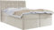 WFL GROUP Boxspringbett mit Bettkasten 120x200 140x200 160x200 180x200 200x200 Doppelbett Gepolstert Bett Mit Matratze und Topper - Stauraumbett mit Kopfteil - Beige Samt - 140 x 200 cm