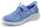 Skechers Femme Brilliant Path Ultra Flex 3.0 Superbe Chemin, Periwinkle Knit Pink Trim, 37.5 EU