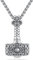Collier Thor Hammer Mjolnir pour Homme Femme Pendentif Viking Odin Bijoux en argent Sterling 925 Rune Nordique Amulette Talisman Pendentif Cadeaux de protection