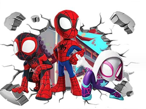 2-stücke Von Avengers Alliance Spider Man Kinderzimmer Dekoration Wandtattoo Cartoon Tapete Selbstklebendes Poster Aufkleber 40,60cm