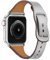 Lederarmband für Apple Watch Ultra Armband 41mm 40mm 38mm Frau Mann,Weiches Lederband Sport Ersatzband Uhrenarmband Wasserdichtes Armband für iwatch Ultra 2 Series 9 8 7 6 5 4 3 2 SE,Hellgrau