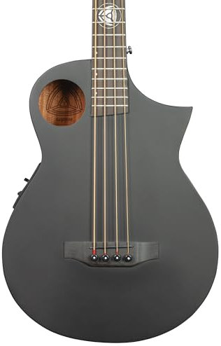 Lindo Neptune, basso elettroacustico, scala corta (76,2 cm), nero opaco, V2