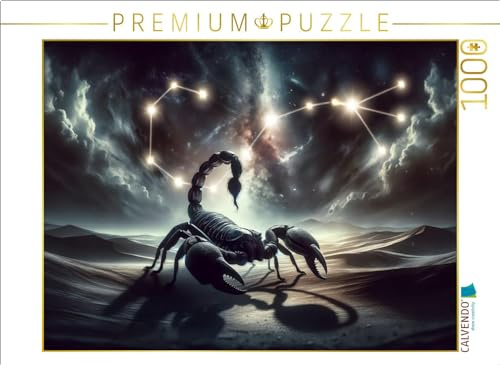 Puzzle · Der Skorpion in der Wüstennacht: EIN Symbol für Kraft und Wandlung | Die geheimnisvolle Welt des Skorpions, eingefangen durch Künstliche… · 1000 Teile · Lege-Größe 64 × 48 cm · CALVENDO Puzzle