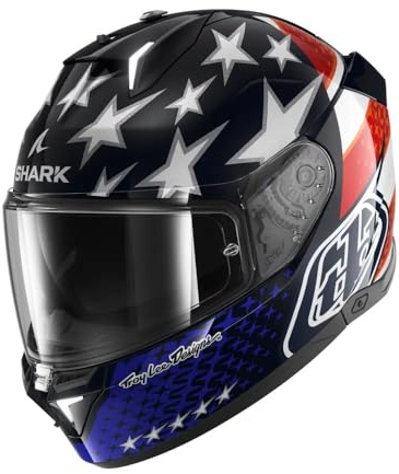 SHARK, Integraler Motorradhelm SKWAL i3 US Flag x Troy LEE Design Blue Red White, M