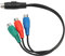 Denash Sound-Adapterkabel, PVC, 0,9 Fuß, Hohe Genauigkeit, S-Video, 7-poliger Stecker auf 3-Buchse, für Set-Top-Box