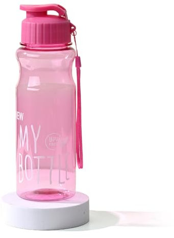 Vllcsla Borraccia Plastica 500 ml Bottiglia d'acqua a Tenuta Stagna senza Cannuccia, Borracce Sport Plastica senza BPA Bottiglie per Bevande Sportive per Adulti, 10 colori, Tappo a Patta