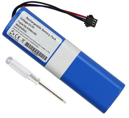 ANTIEE 6400mAh Vacuum Cleaner Batteria per Xiaomi SUN-INTE-279, 4INR19/66-2, SUN-INTE-181 Robot di pulizia 14.4V 92.16Wh
