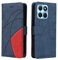 Dfjhure Honor X6b Case Premium Flip Wallet Phone Case Cover Shockproof PU Leather Stand View Bookstyle Case Silicone Bumper Business Phone Case for Honor X6b- Blue