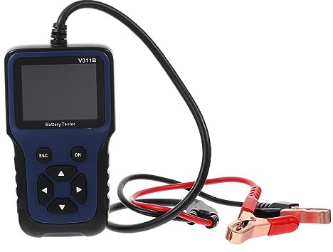 COSMEVIVI Testeur de batterie de voiture facile à utiliser Testeur de résistance interne de batterie 12 V Vérificateur de batterie de voiture multilingue