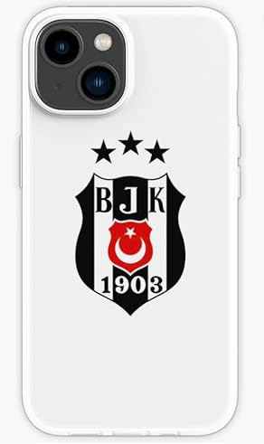 Gök-Türk Hülle iPhone Besiktas BJK 14, 14 Pro Max, 15, 15 Pro, 15 Pro Max - Weiss (iPhone 15)