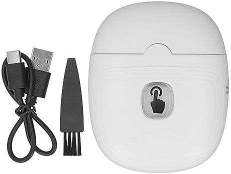 Elektrischer automatischer Nagelknipser Wiederaufladbarer Intelligenter Sicherheitsnagelschneider für Baby-Erwachsene Weiß, effiziente Nagelpflege, sicher zu verwenden, vielseitig (Weiß)