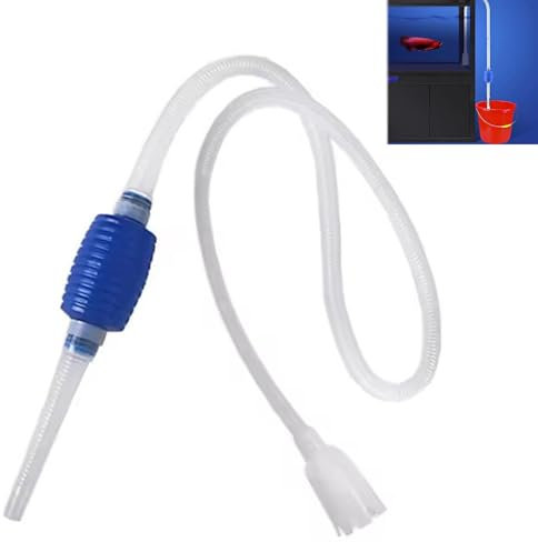 Siphon Pompe De Nettoyage Manuel,Pompe A Siphonner Eau avec Filtre À Gravier,Changeur d'eau pour Aquarium,Aquarium Fish Tank Aspirateur,Pompe Aspirateur Aquarium,Pour le changement d’eau d’aquarium