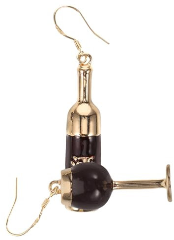 GALPADA Weinflaschen-ohrringe Für Damen Hängende Ohrringe Aus Legierung Ohrschmuck-dekore Mit Weinflaschen-design