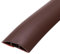 sourcing map 3 m Floor Cord Cover, Self Adhesive Cord Hider 50mm for Cable Management Cable Protector, Dark Brown