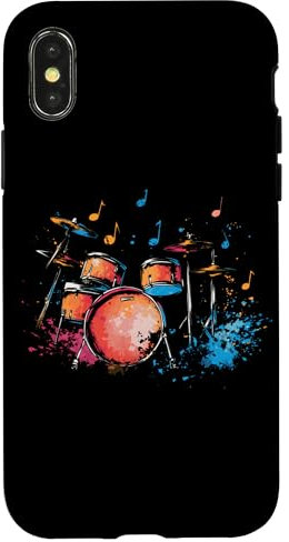 Instrument de batterie, batterie Coque pour iPhone X/XS