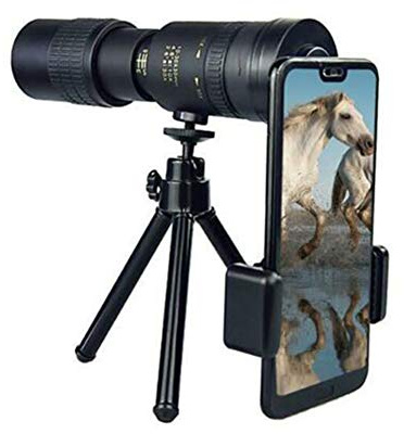 HGHERSJTW Monokulare Teleskope 4K 10–300 x 40 mm Super-Telezoom-Monokular-Teleskop für die Vogelbeobachtung durch Erwachsene im Freien Reisen und Besichtigungen