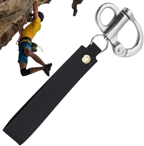 Manille fixe en acier inoxydable, à dégagement rapide, de qualité marine, outils de pompiers pour professionnels ou passionnés, crochet de verrouillage automatique pour l'extérieur