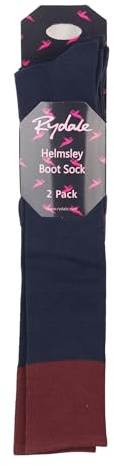 Rydale Ladies Tall Boot Socks Womens Winter Accessories Knee Length Sock (UK, Alpha, One Size, Regular, Regular, Navy)