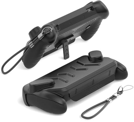 JYGamhanbil Custodia Protettiva per ASUS ROG Xbox Ally X Console di Gioco | Copertura Borsa con Guscio Anteriore,Stand Custodia Posteriore,Cinghia Set per ROG Xbox Ally Gaming Handheld Portatile, Nero