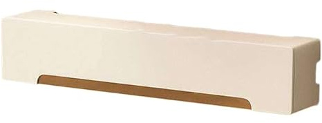 XPLKQXE Large Wireless Router Storage Box, Wall Mount WiFi Router Racks, Wooden Cable Management Hider Box For Desktop Office Home(White,80x20x20cm)