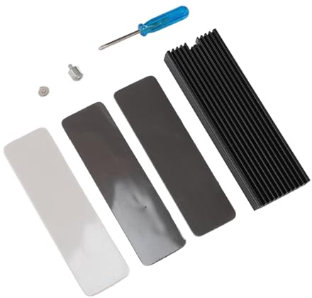 Generic M.2 2280 SSD Heatsink Efficient Cooling for Single Double Sided SSDs Aluminum Black