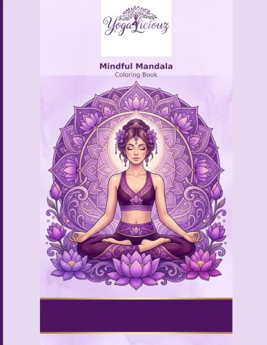 Serene Yoga Coloring Book for Adults: 30 Beautiful Yoga Poses & Mandala Designs for Relaxation, Mindfulness & Stress Relief | Printable A4 PDF — ... Coloring Book of 30 Beautiful Yoga Poses