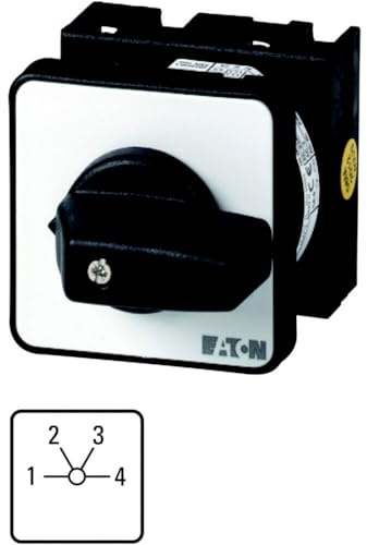 Eaton 015123 Step Switch, Contacts: 4, 20 A, front plate: 1-4, 4 levels 60 degrees, locking, central installation