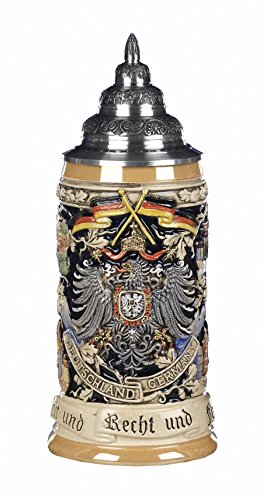 KING Bierkrug Deutschland Motto Seidel 0,5 Liter Bierseidel