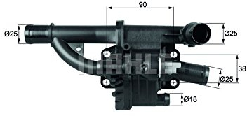 MAHLE TH 40 83 Thermostat Kühlmittel mit Dichtung u.a. passend für FORD ECOSPORT