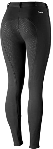 HORZE Active Silicone FS Pantalon d'équitation pour femme, Femme, noir, 32
