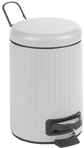 URBNLIVING White 3 Litre Pedal Bin
