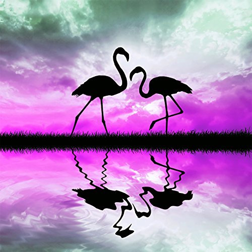 homeBLOCKrocks Kühlschrankmagnet “Flamingo I” - Reisefieber Pinnwand-Magneten aus PLEXIGLAS® 9 x 9 cm