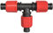 HOLZBRINK 1x Pièce en T 16 mm 5/8: pour Le Raccordement et la Distribution des Conduites d'alimentation et d'Irrigation, HBZ-02
